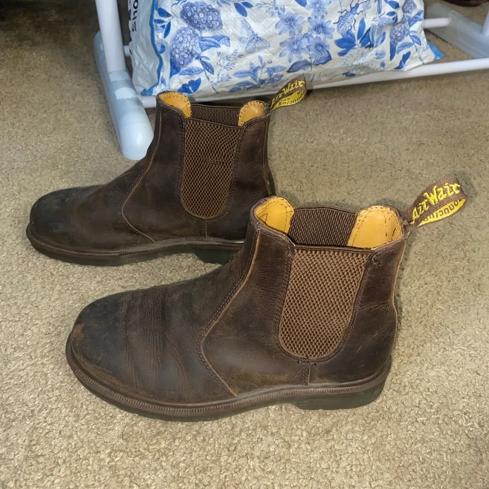 Dr. Martens The Original Brown Pull-On Boots - Picture 2 of 7